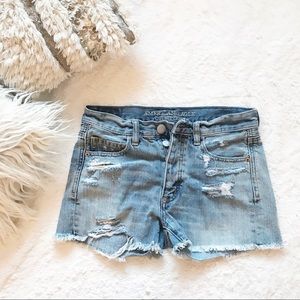 AE Distressed Boyfriend Cut-off Shorts
